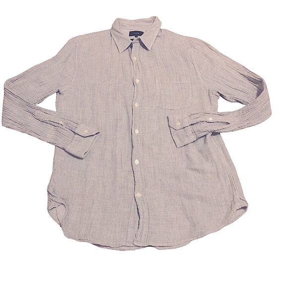 Vince classic fit long sleeve button down shirt size medium - Picture 1 of 4